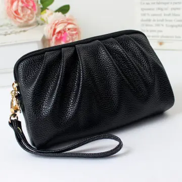 New Shape with Designer Clasp | Big Size | Black Colour | Party Sequence  Clutch -