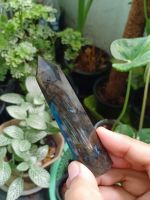 #KD03 Labradorite ลาบราโดไรต์ ทรงแท่ง สูง 9 cm หินธรรมชาติ หินสะสม