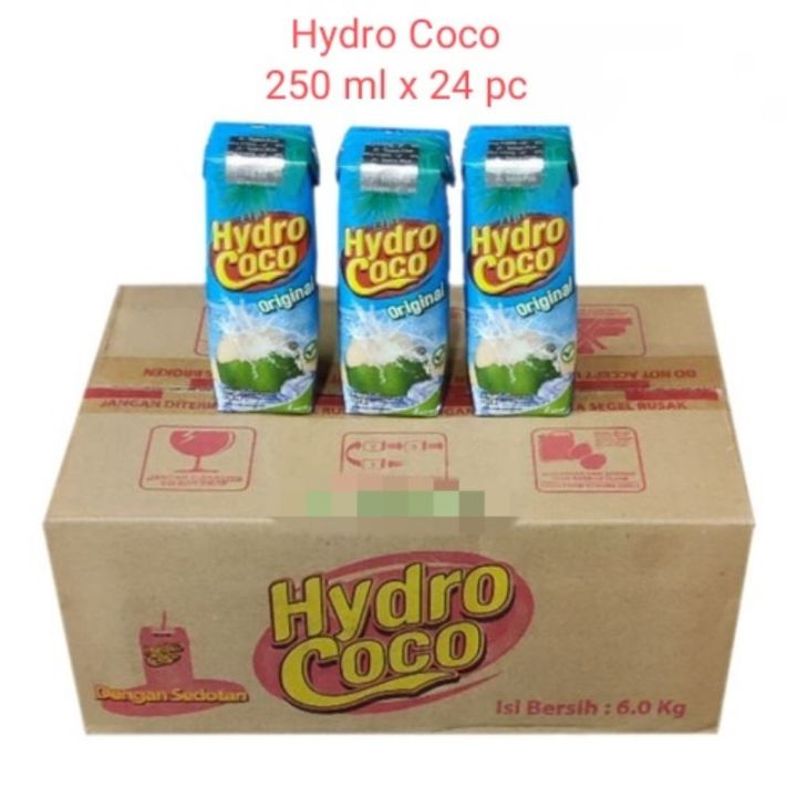 Hydro Coco Minuman Air Kelapa Original Hydrococo 1 Dus Karton Isi 24pcs 250ml Lazada Indonesia 3054