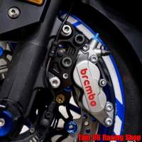 ขาจับปั๊ม Brembo 4P หูชิดซ้าย 50 mm ใส่จานขนาด 300 mm / Forza-300 ปี 2018-2022 / Forza-350 ปี 2021-2022 [Revolution]