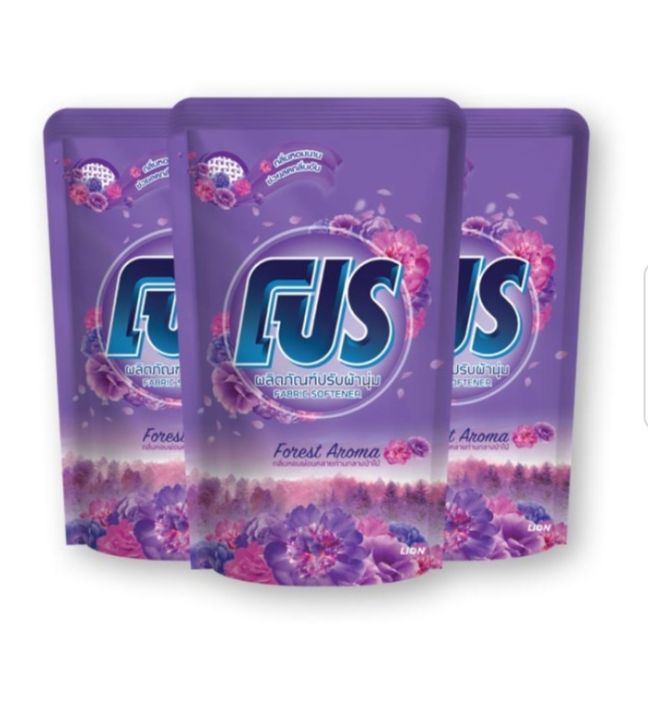 Pro Fabric Softener Forrest Aroma 500 ml x 3 Bags.โปร น้ำยาปรับผ้านุ่ม กลิ่นฟอเรสต์ อโรม่า 500 มล. x 3 ถุง
.