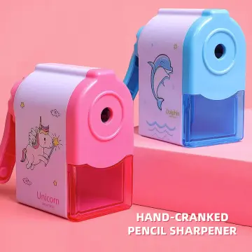 1 Pcs Cartoon Hand crank Cute Dolphin Mechanical Sharpener For