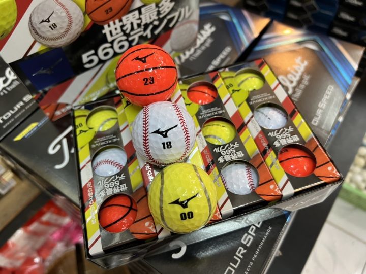 ลูกกอล์ฟ-mizuno-nexdrive-566-golf-balls-limited-edition-japan-baseball-series
