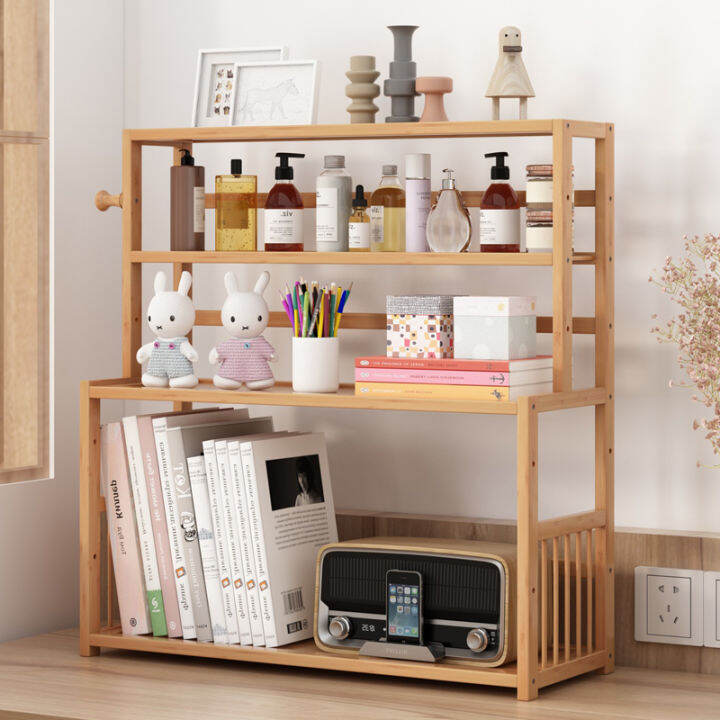 Desk shelf desktop small storage rack student dormitory office simple ...