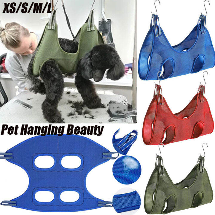 Pet Grooming Hammocks Dog Hanging Bath Trimming Restraint Bag Puppy