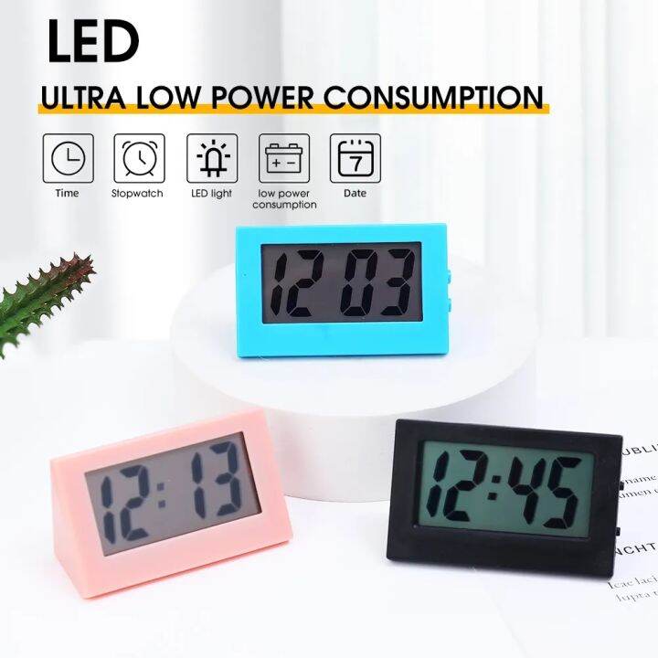 Mini Digital Clock Portable LED Electronic Clock Multifunction