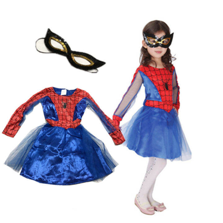 Spidergirl Dress Spider Man Costume for Kids Cosplay Superhero Peter ...