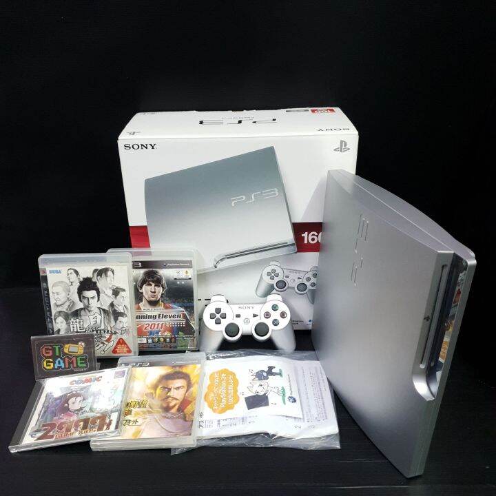 🎮 PS3 Slim Satin Silver 160 GB.Boxed CECH-2500A SS Japan