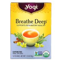 (พร้อมส่ง+ส่งเร็ว) Yogi Tea, Breathe Deep, Caffeine Free ชาโยคี ดีต่อระบบหายใจ