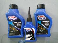 น้ำมันเครื่องspeed oil 10w50 สำหรับรถมอ​ไซค์​แต่งเครื่องยนต์  2 ขวด  พร้อมน้ำมันเฟืองท้าย speed oil GEAR​ GL-5​ SAE 80w90  2ขวด