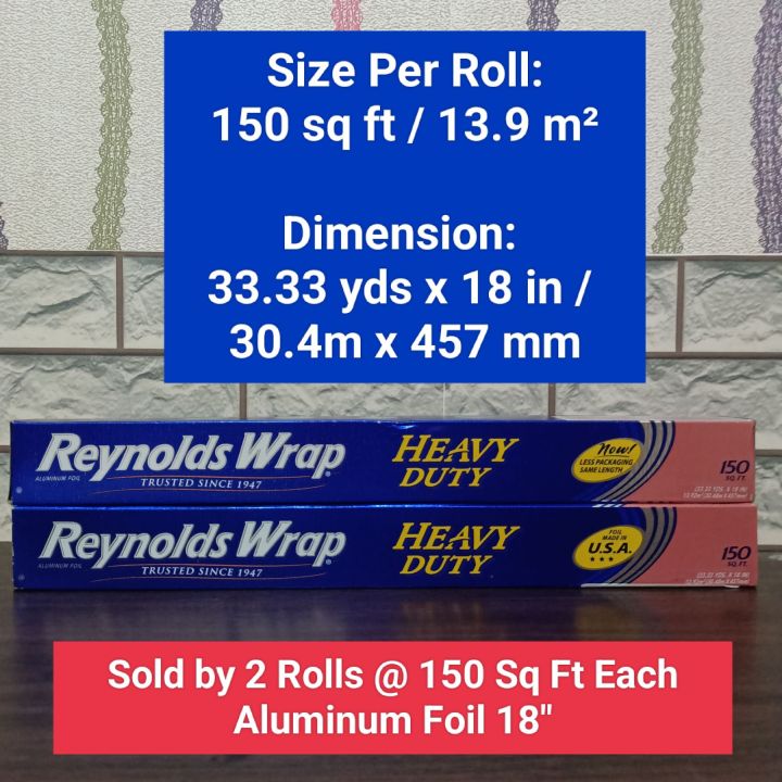 Reynolds Wrap 18 Heavy Duty Aluminum Foil, 150 sq.