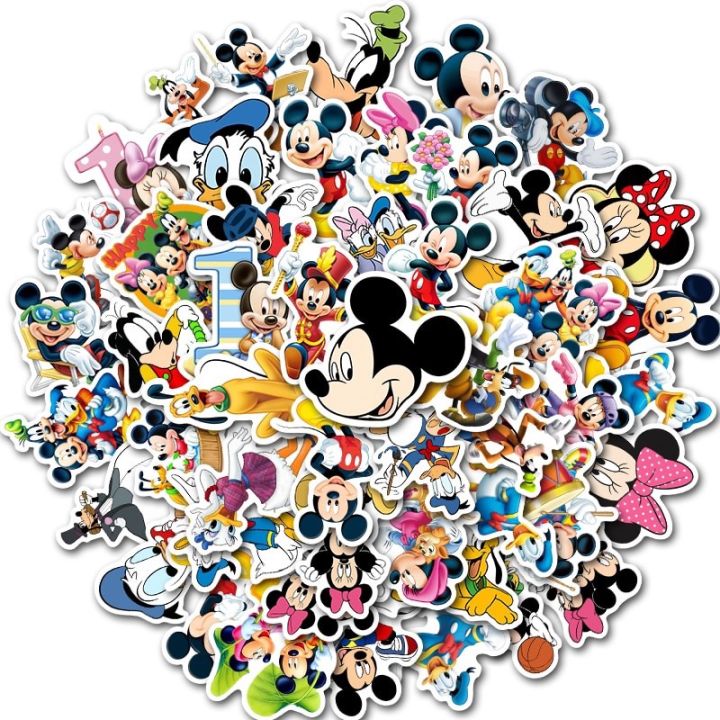 sticker-สติ๊กเกอร์-mickey-mouse-h-177-มิกกี้-เมาส์-50ชิ้น-มิกกี้เมาส์-มิค-กี้-เม้า-มินนี่-disney-ดิสนีย์-mickey-ตุ๊กตา