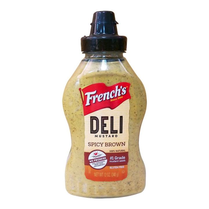 เฟรนช์ เดลี่มัสตาร์ด 340 ก.(Deli mustard spicy brown 340 g)