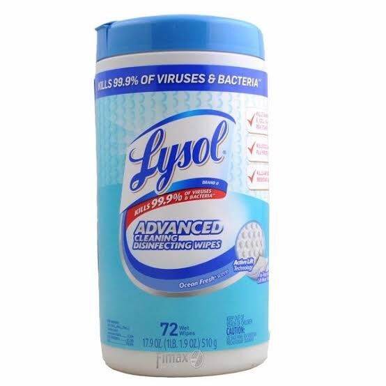 Lysol Advanced Disinfecting Wipes (Ocean Fresh) Lazada PH