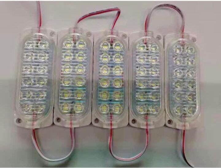 ไฟโมดุลแต่งรถ-เม็ดไฟ-12ชิพ-ไฟ-24v-แผงละ10ดวง