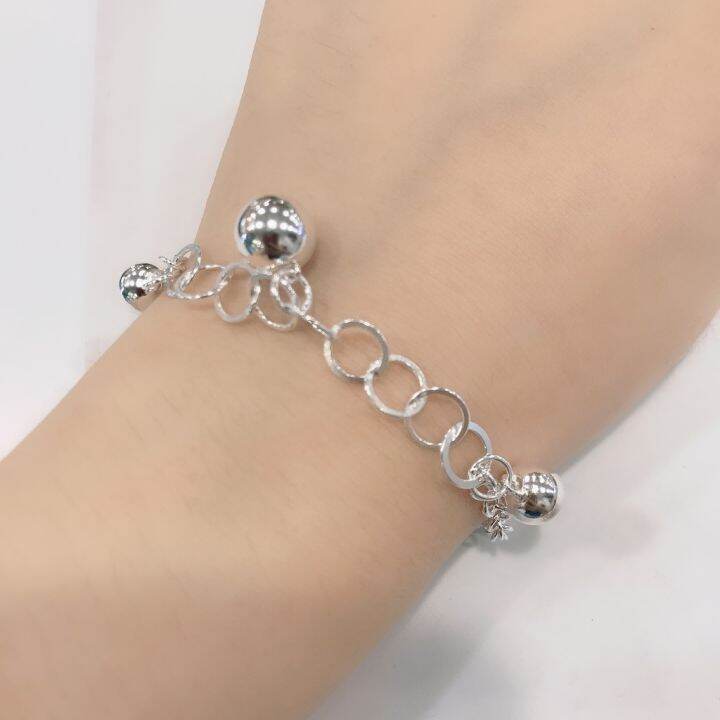 legit silver women's bracelet(W080) Lazada PH