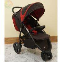 รถเข็นเด็ก สไตล์สปอร์ต 3 ล้อ ยี่ห้อ Joie รุ่น Litetrax 3 Stroller สีแดงดำ สภาพสวย