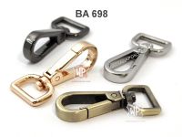 BA 698 ตะขอก้ามปู ตะขอคอหมา สำหรับสายหนังกว้าง 1.5 ซม. จำนวน 2 ชิ้น lobster clasp snap hook for 1.5 cm width strap, 2 pcs