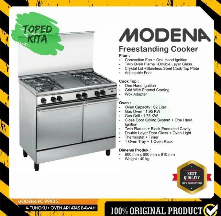 modena freestanding oven