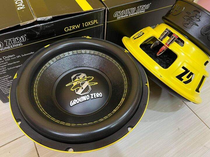 ดอกละ 12500บาท 10นิ้ว Subwoofer GROUND ZERO ลำโพง เบส ติด รถยนต์