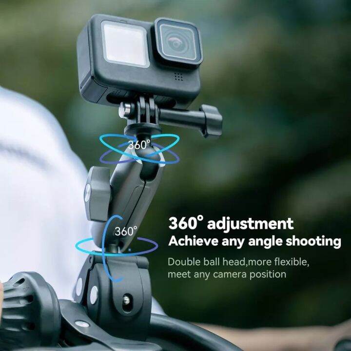 telesin-motorcycle-cycling-crab-claw-clip-magic-arm-360-adjustment-super-clamp-1-4-screw-for-gopro-insta360-action-2