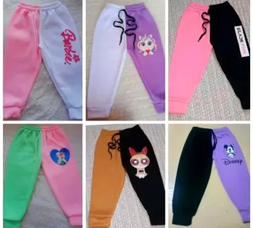 New Cute Jogger Pants for Kids Girls High Quality Pastel Color
