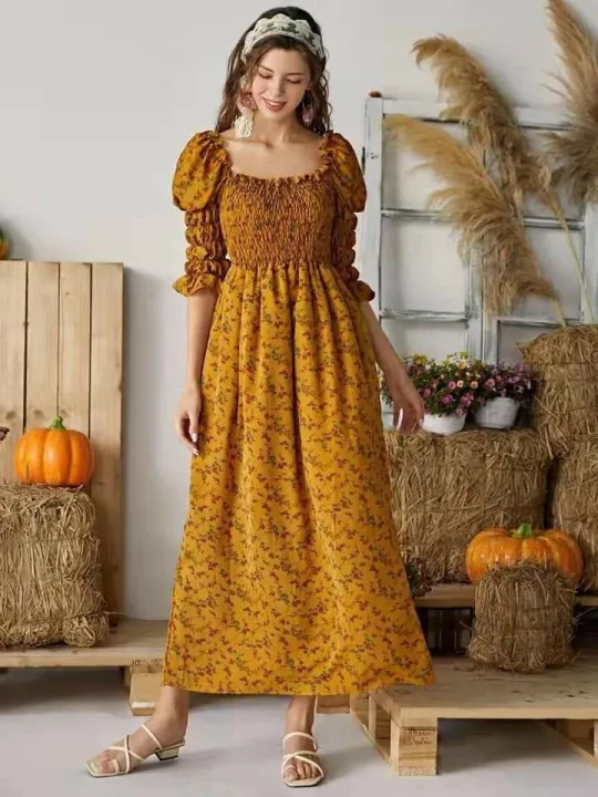 venice rust lace maxi dress