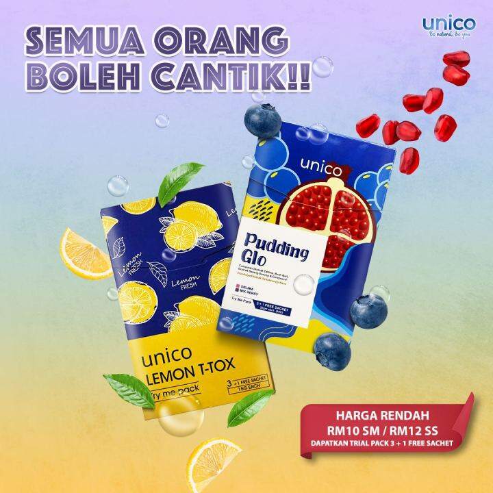 PUDING GLO & LEMON T-TOX ORIGINAL BY UNICO | Lazada