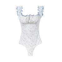 Lolita Ruffle one piece swimsuit (flowers)