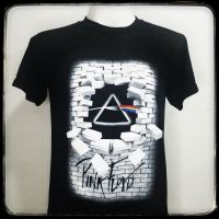 เสื้อวงpink​floyd​ผ้า​บาง​50