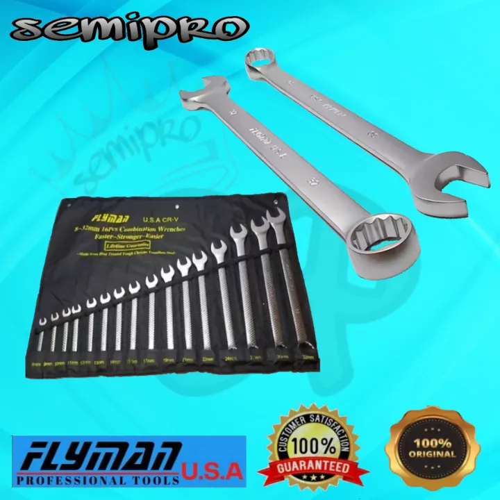 Flyman 16 Pcs. Combination Wrench Set Lazada PH