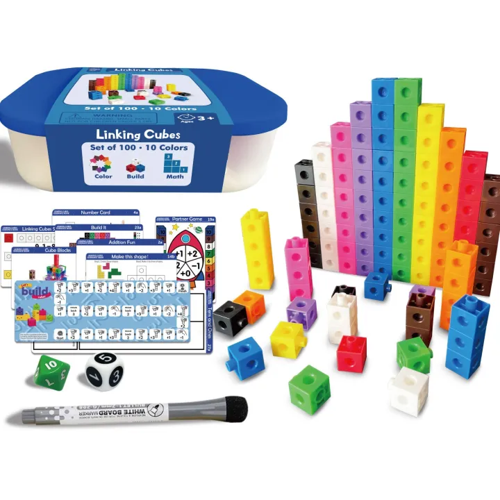 Math Link Cubes With Activity Cards Numberblocks Math Manipulatives 