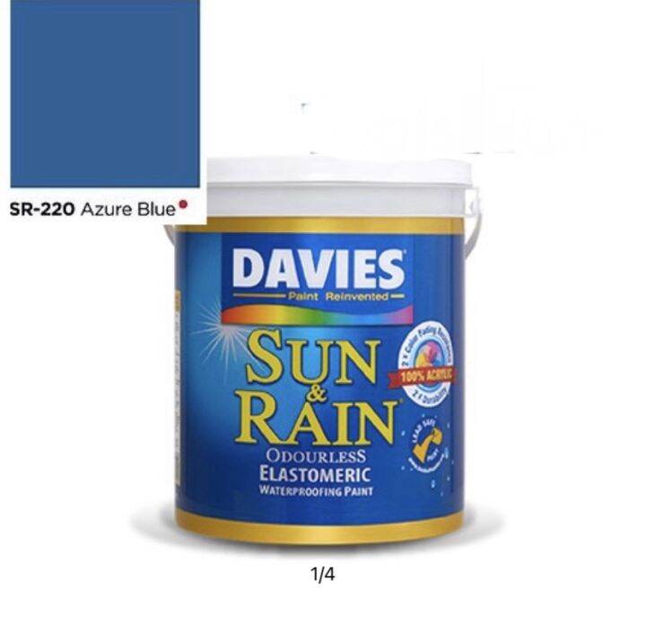 DAVIES PAINTS AZURE BLUE Water Base Odorless 4L Lazada PH