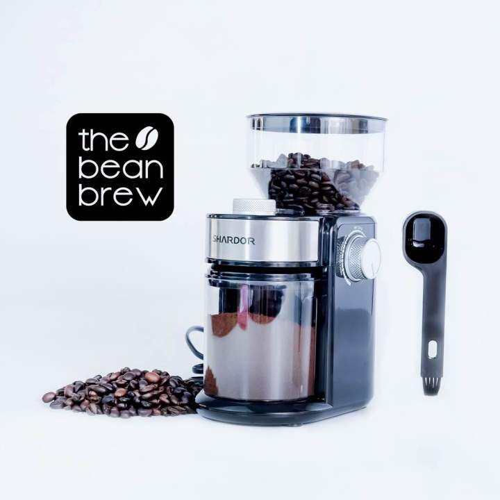 Electric Burr Coffee Grinder Black 220V 16 Adjustable Setting Espresso