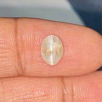 ตาแมวคริสโซเบริลธรรมชาติ 1.02cts 7x5mm 1.02cts natural chrysoberyl catseye 7x5mm