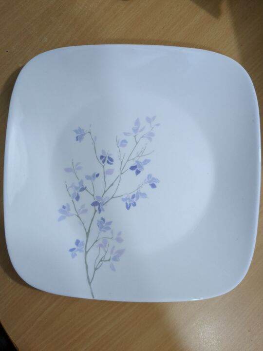 Corelle plates square jacaranda ok🇱🇷 Lazada PH