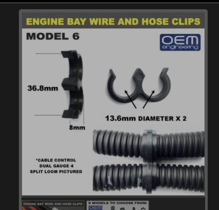 ENGINE BAY WIRE AND HOSE CLIPS by OEM Engineering model 6 Lazada PH