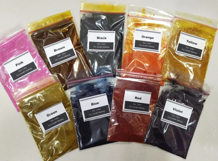 Candle dye colorant color for candle making (9 assorted colors) 5g each