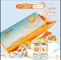 กันแดดหน้แบบพกพาSPF 50 PA+ + + + +ไม่วอกไม่เยิ้มใช้ได้ทุกสีผิวหน้าเงามากตัวดังในติ๊กต๊อก