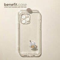 Benefit เคสโทรศัพท์มือถือซิลิโคนลายการ์ตูนน่ารักรูปชีสสุนัขสีขาวเหมาะสำหรับ iPhone 13PROMAX iphone12mini 14PROMAX กันตกแบบใหม่สำหรับผู้หญิง11xs แบบใส8 plus7