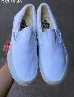 ผ้าใบVANS ขาวแบบสีขาวล้วน แบบสลิออนแบบสวมใส่ ชายหญิงขายดีมากขอแนะนำนะวันนี้พร้อมส่ง