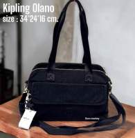 KIPLING SHOP ของแท้เบลเยี่ยม กระเป๋าถือสะพาย KIPLING OLANO Black Dot