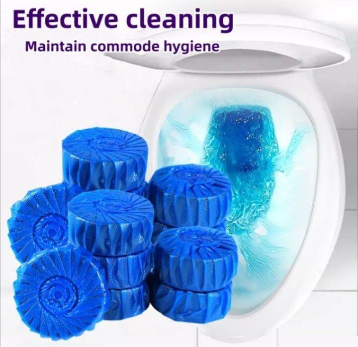 1PC 5.00 trial pack BLUE TABLET TOILET CLEANER, TOILET BOWL AUTOMATIC SOAP BLEACH CLEANER