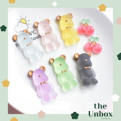 🥑The UNBOX • Crocs Jibbitz หมีแบบใส ตัวติดรองเท้า ส่งจากไทย
