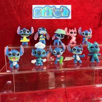 ของเล่น โมเดล สติช Stitch ชุด 10ตัว ขนาด 6เซ็น ?สินค้าพร้อมส่งไทย?