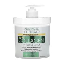 Advanced Clinicals Collagen, Skin Rescue Lotion, 16 oz (454 g)