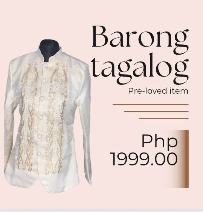 Barong Tagalog Lazada PH Buy sell online Suits with cheap price