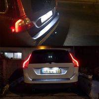 AK63 For Volvo S80 XC90 S40 V60 XC60 S60 C70 V50 XC70 V70 LED Canbus 12V 2 Pcs Car License Number Plate Lights Volvo Number Backlight