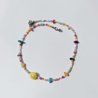 สร้อยคอ smiley face beaded necklace ? : Lady_flowerrrr