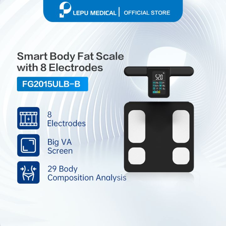 Body Weight and Fat, 8 Electrode Body Fat Scale, Large Display BMI